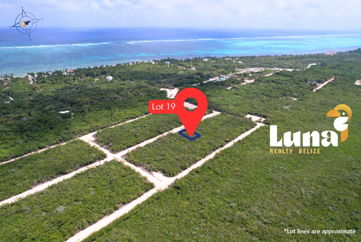 prime lot for sale near Secret Beach, Belize
