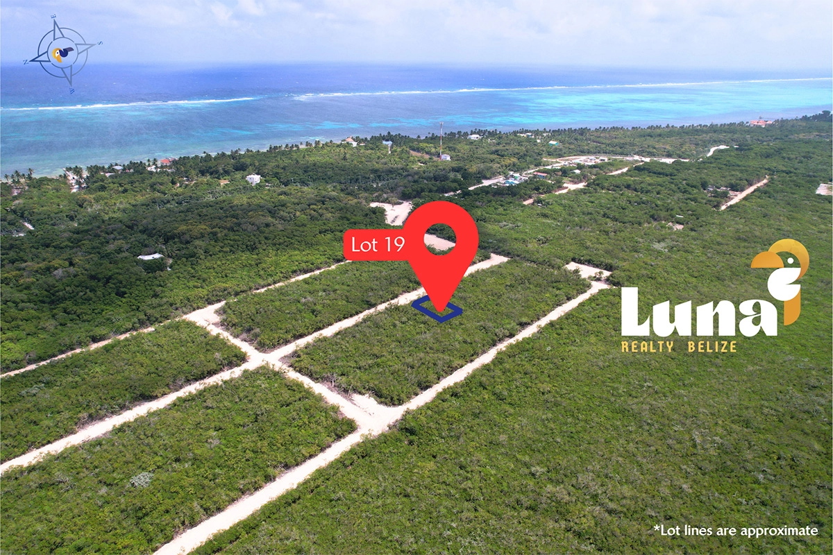 prime lot for sale near Secret Beach, Belize