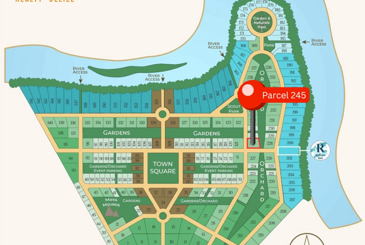 5. Parcel 245 on CG map