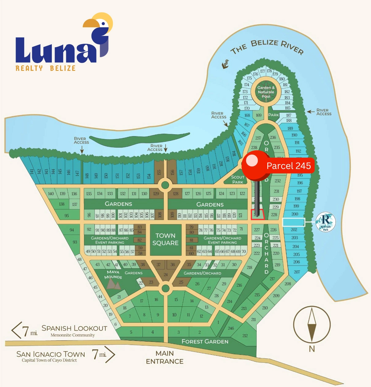 5. Parcel 245 on CG map