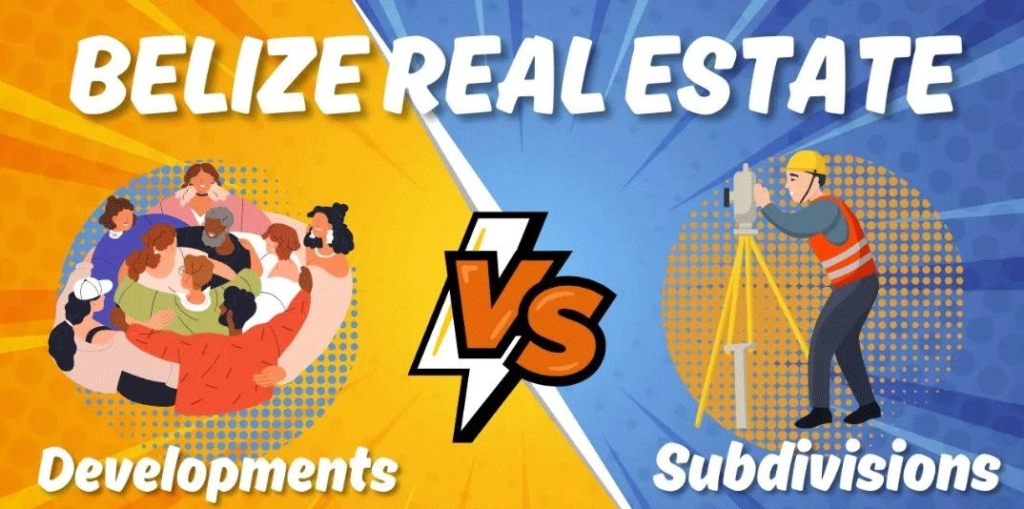 Difference between Developments and subdivisions