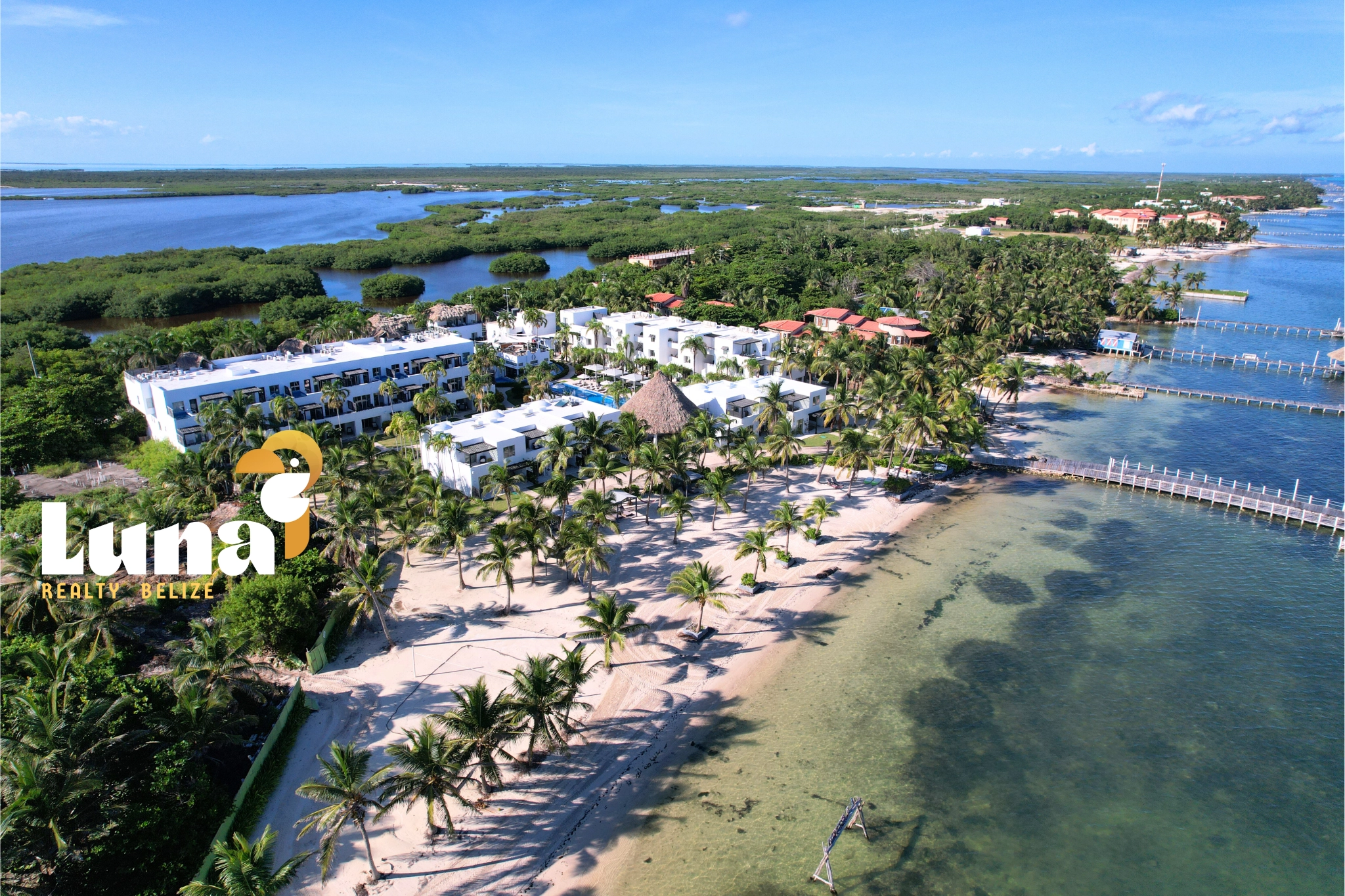 Las Terrazas, Belize - aerial drone